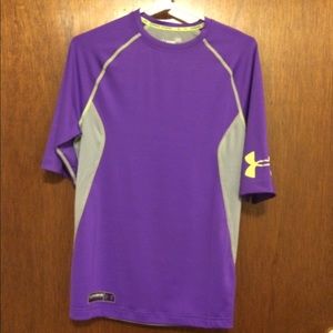 NWOT Men's Large Purple/Gray Under Armour Shirt