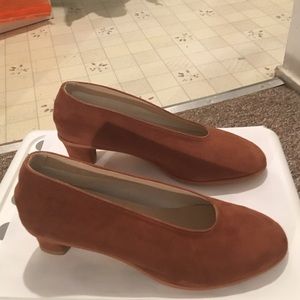 NOT RACHEL COMEY. hand made glove heels - no brand