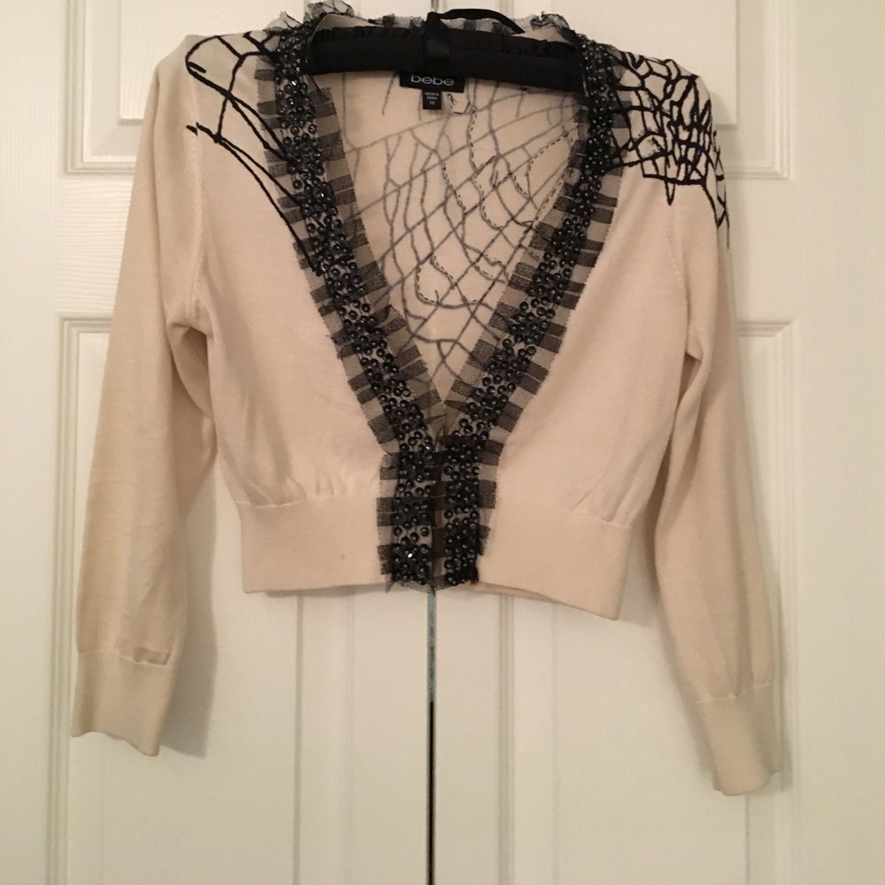 Cropped cardigan.