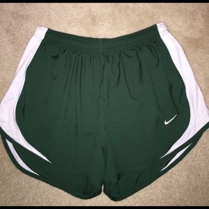 Nike green dri-fit shorts