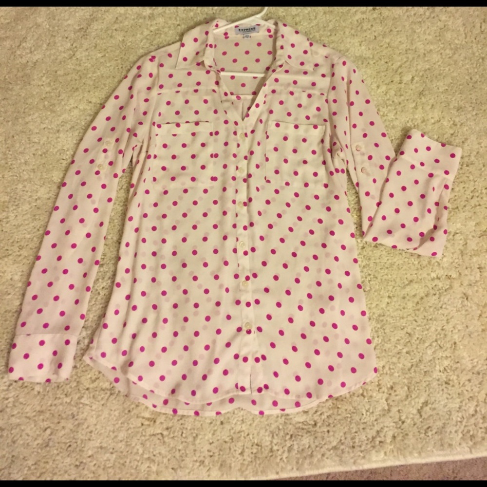 Express polka dot Portofino shirt.