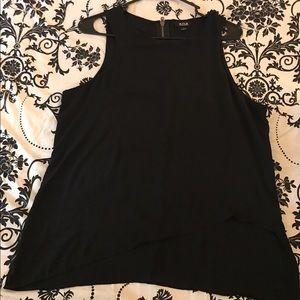 Black blouse back Zipper
