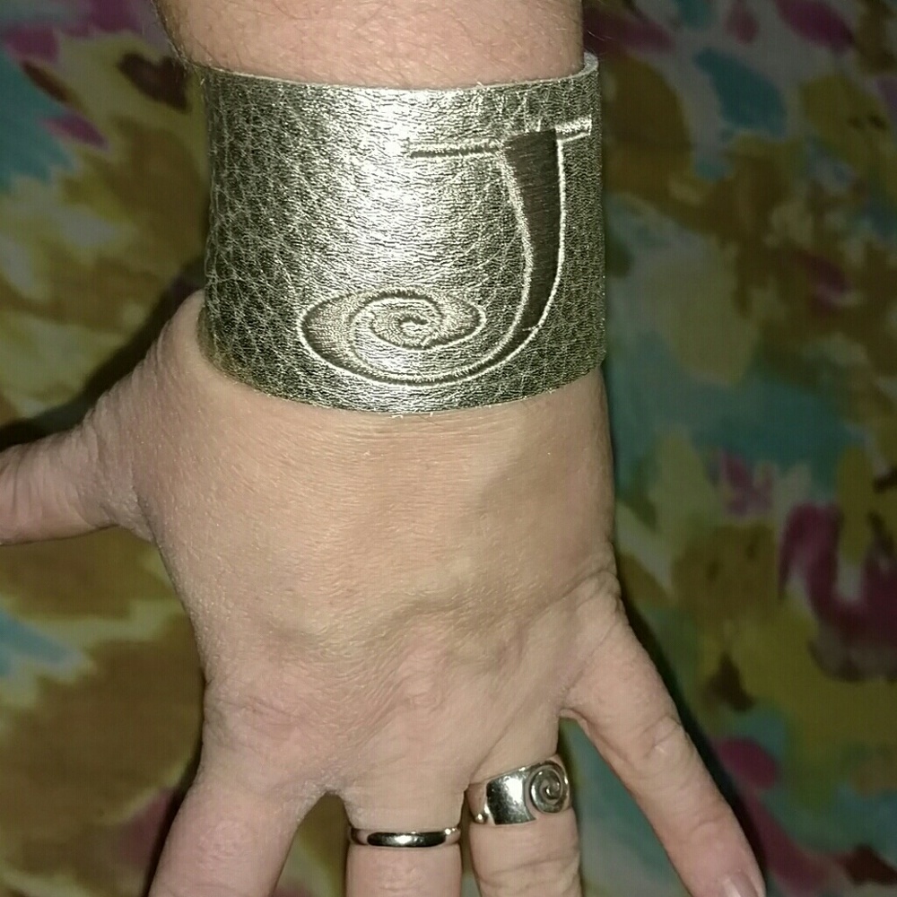 "J" initial bracelet