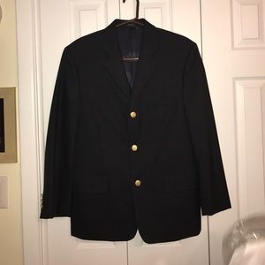 Men's jacket with gold buttons