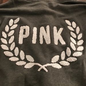 PINK half zip pullover