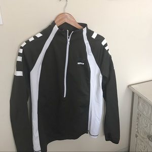 VS PINK Green and white half zip jacket ❤