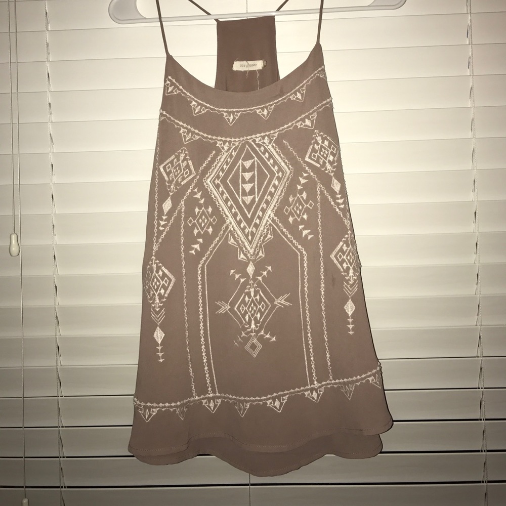 Tan razor back cami