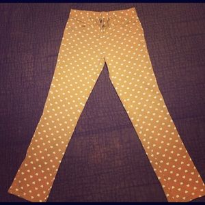 Hanna Anderson Pants w Hearts Size 130 EUC.