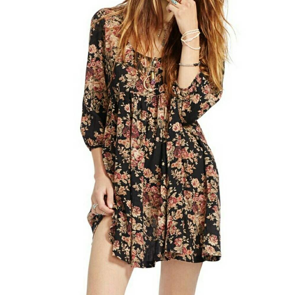 Ralph lauren floral baby doll dress