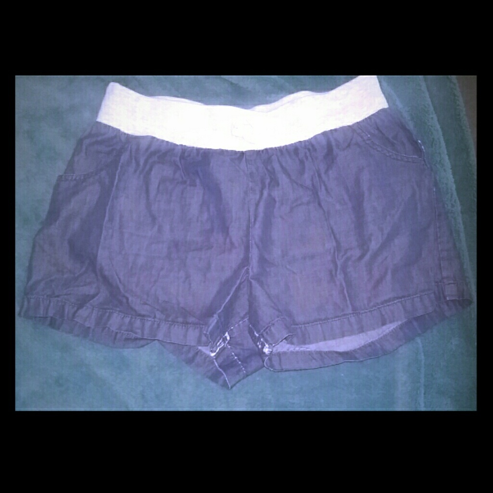 Denim colored shorts