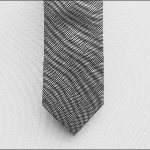 Zara Man" Plaid Houndstooth Tie - Picture 2 of 4