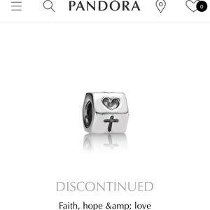 Faith, Hope & Love Pandora Charm