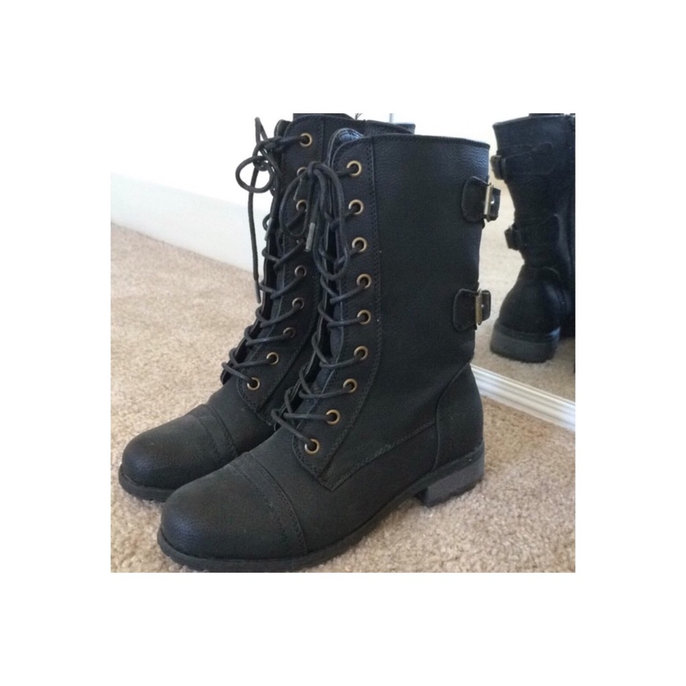 Charlotte Russe Combat Boots! GREAT CONDITION:)
