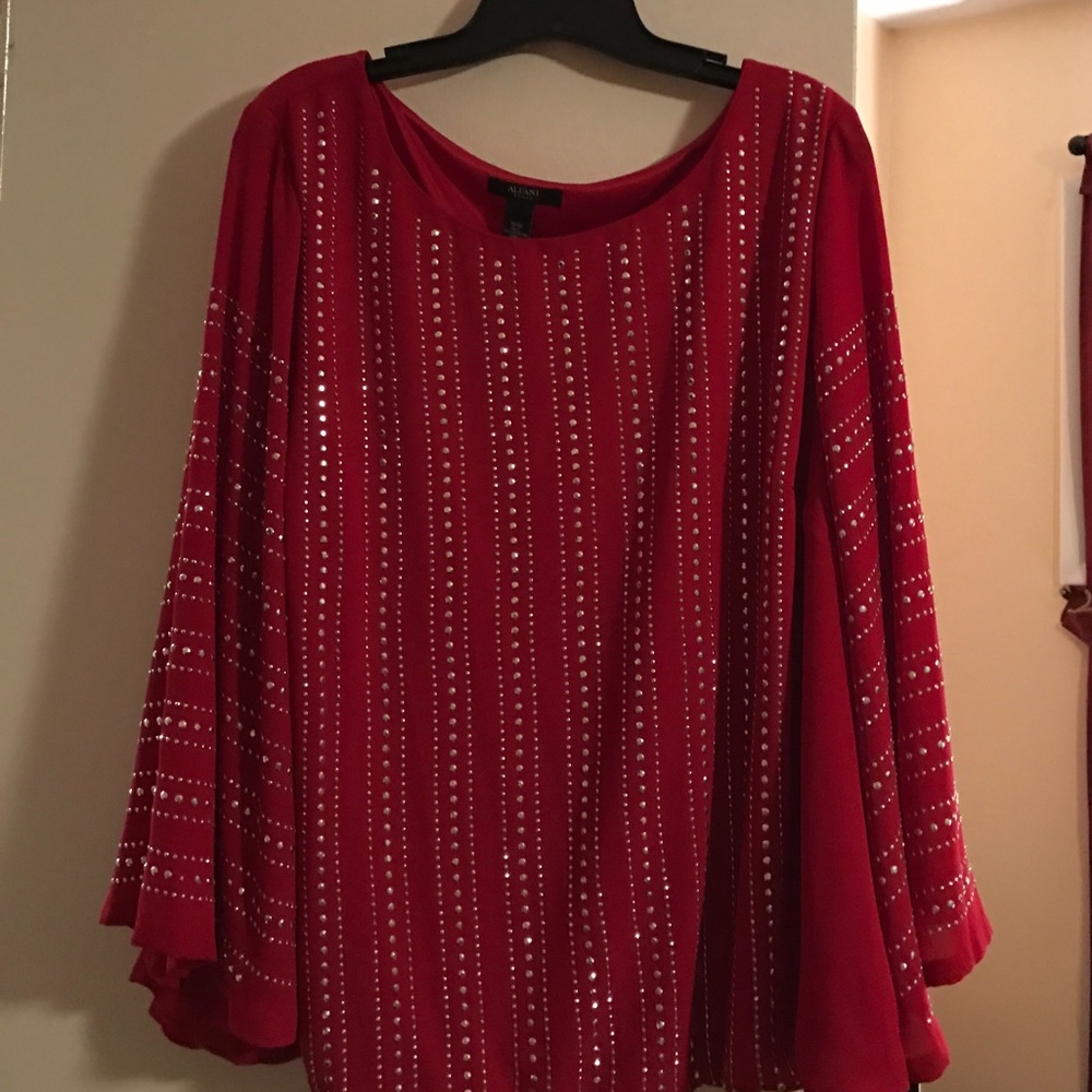 Beautiful red sequin blouse