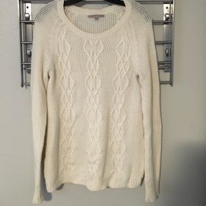 Gap cable knit off white sweater