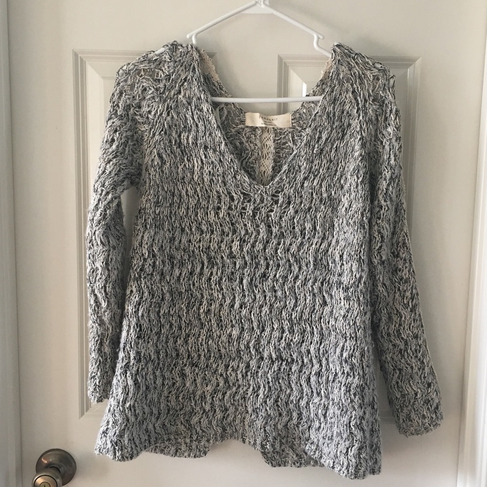 Zara knit and lace sweater
