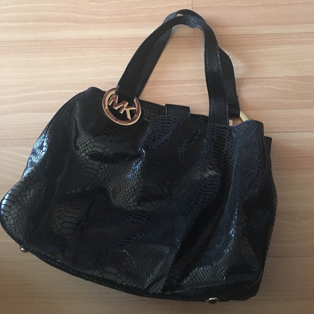 Michael Kors® Black Snakeskin Bag
