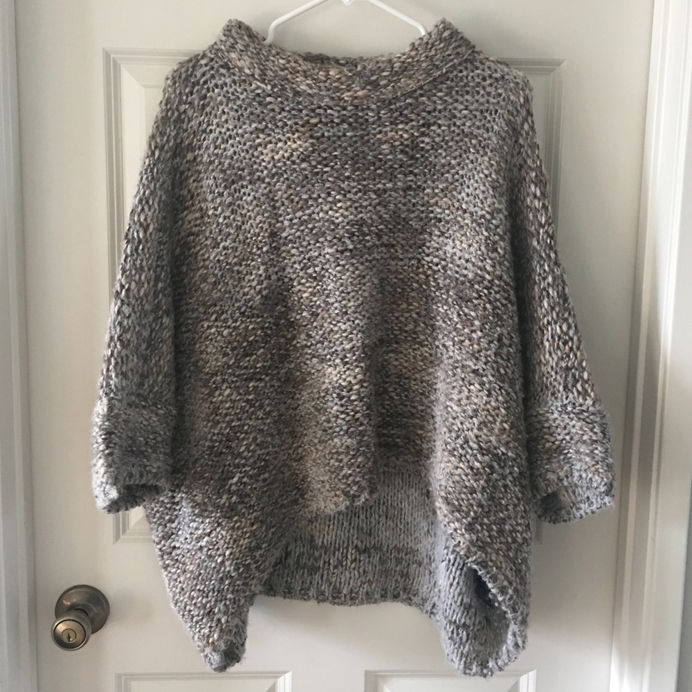 Zara funnel knit sweater, Italian yarn.