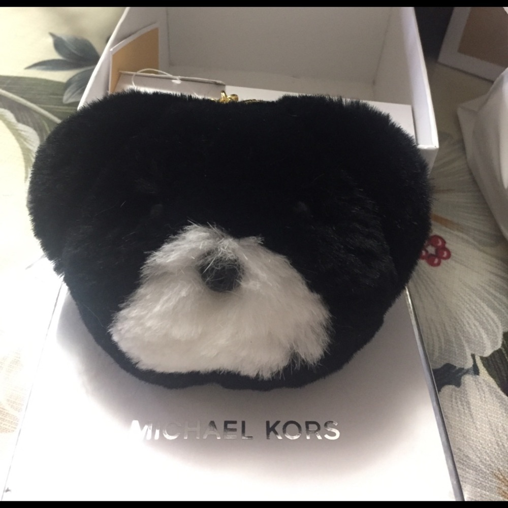 Michael Kors Teddy Bear Face Pom Pom