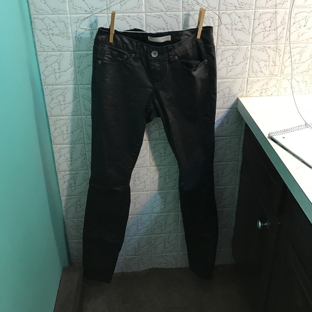 False Leather Jeans