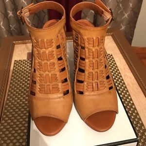 Jasmin peep toe sandal booties