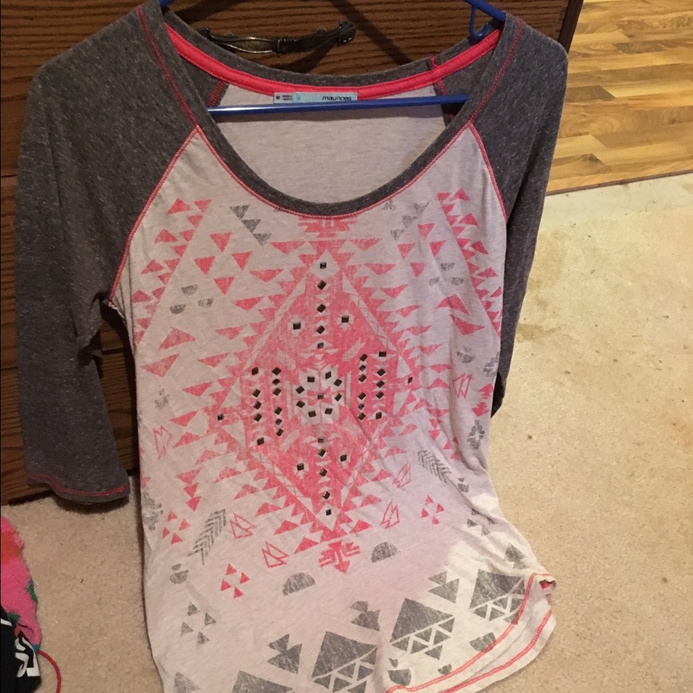 3/4 sleeve Aztec Maurice's Shirt