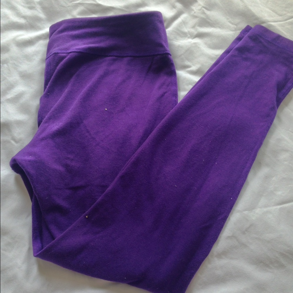 Under Armour Charged Cotton Purple Legging