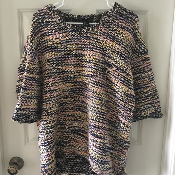 Chunky multi colored wool sweater - Picture 1 of 2