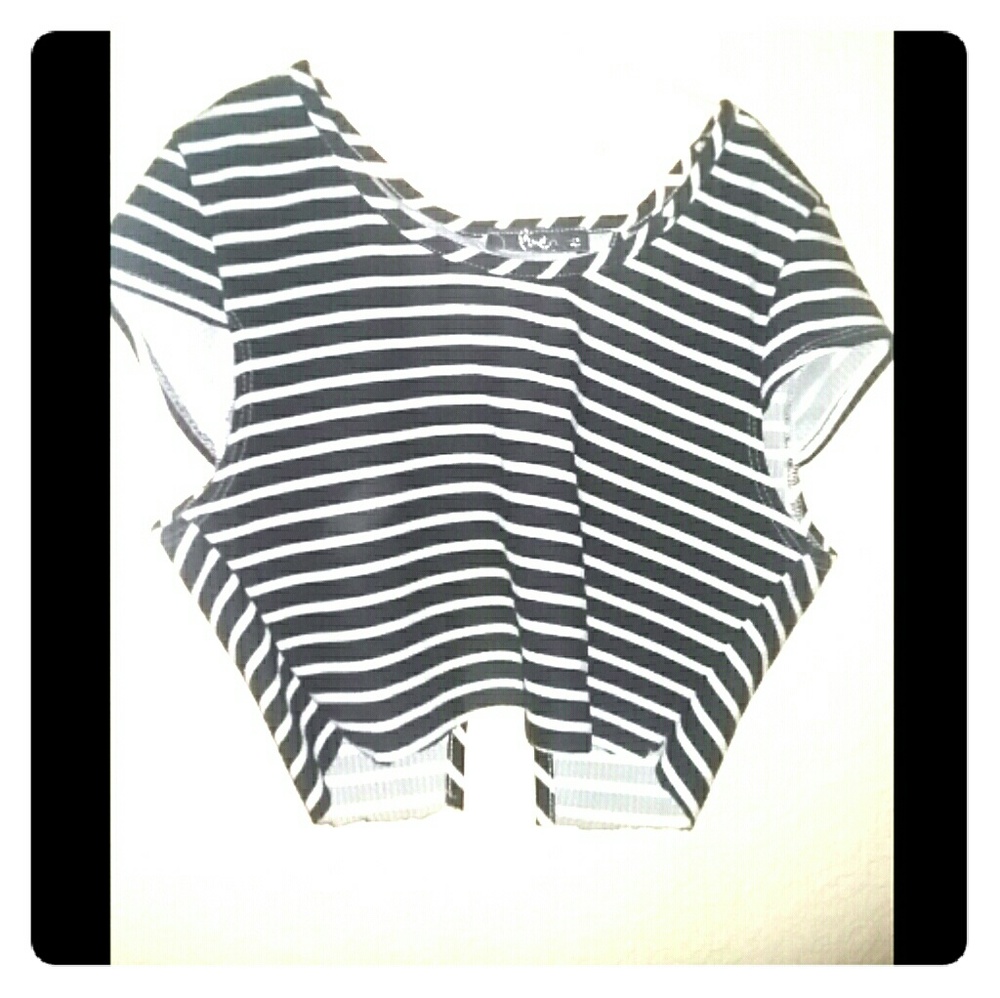 Striped crop top