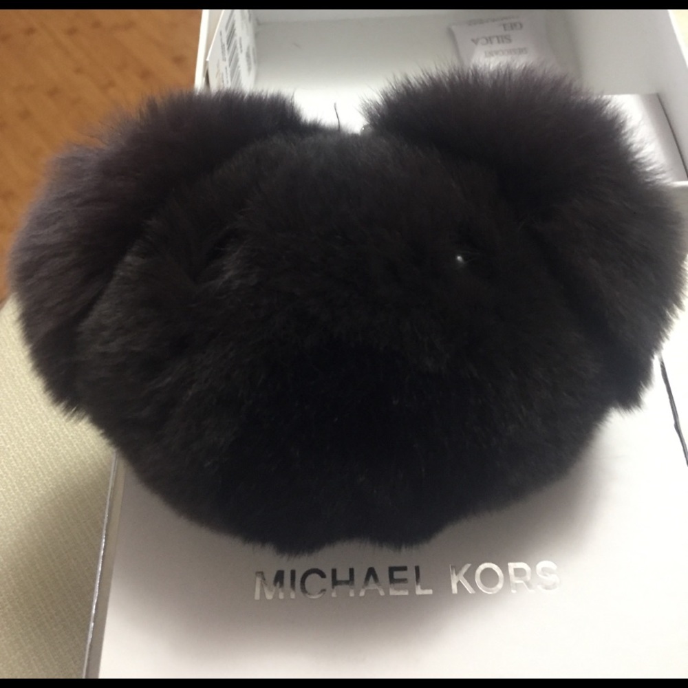 Michael Kors Teddy Bear Face Pom Pom