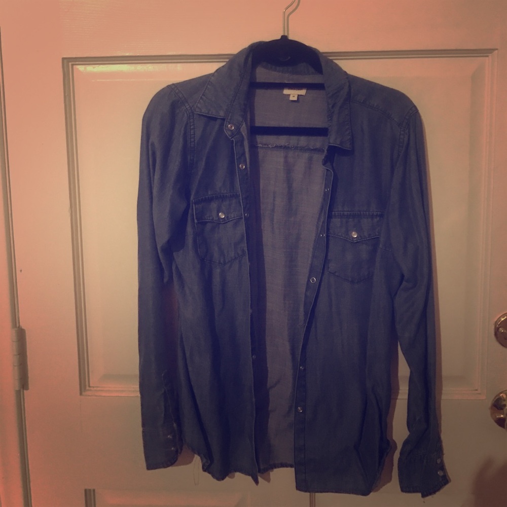 Denim Button Up Shirt Size Medium
