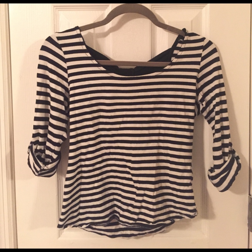 Black and white striped shirt