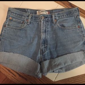 Levi relaxed fit high waisted shorts