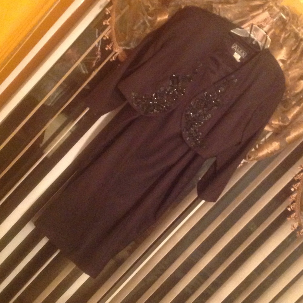 DONATED  BLACK EVENING DRESS