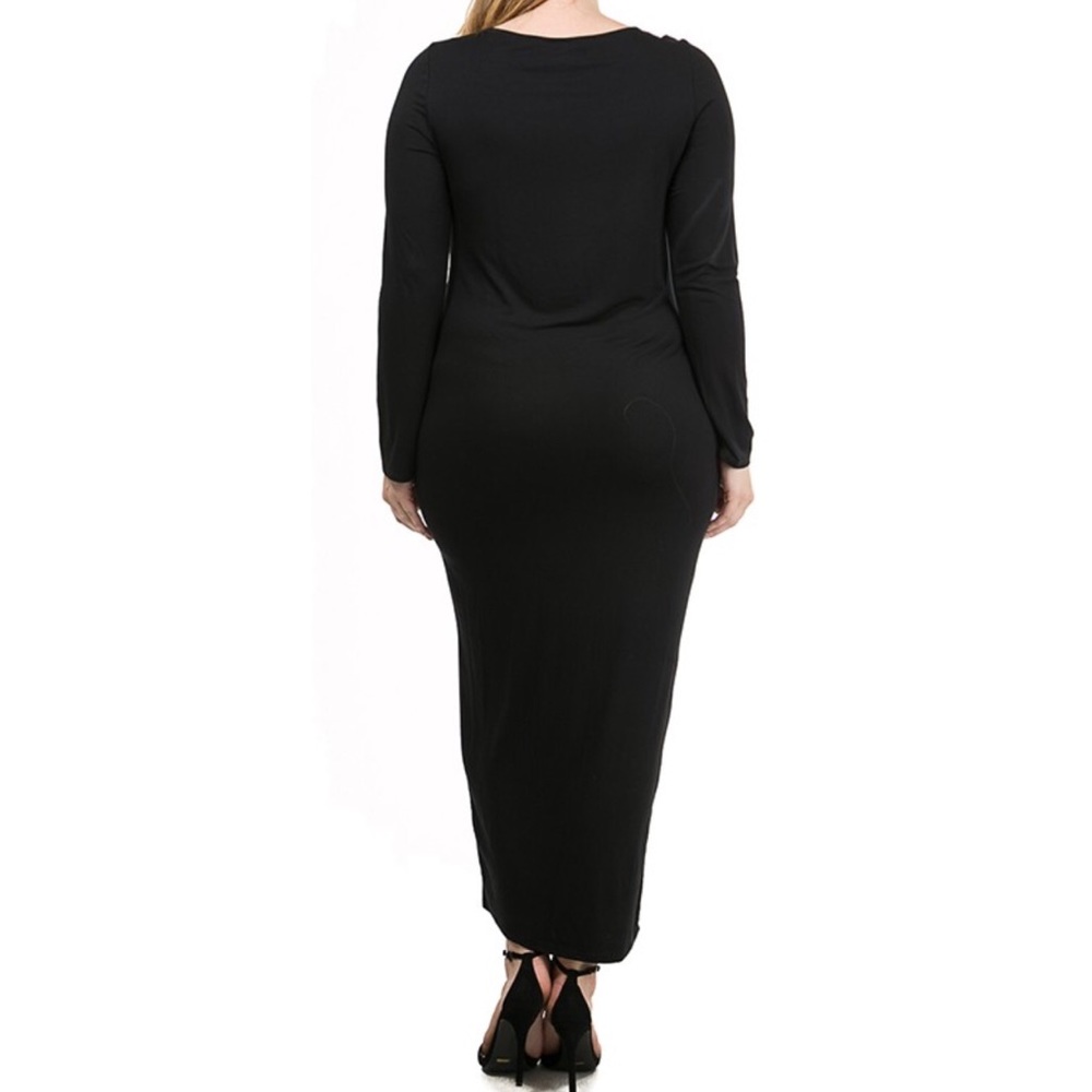 ✅PLUS SIZE CHIC BLUE MAXI DRESS - Picture 4 of 5