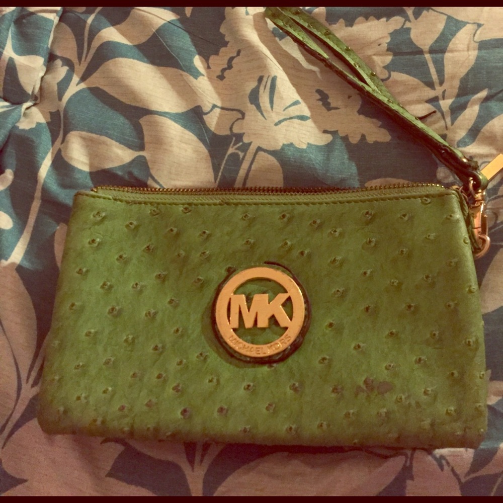 Green Micheal Kors Wallet