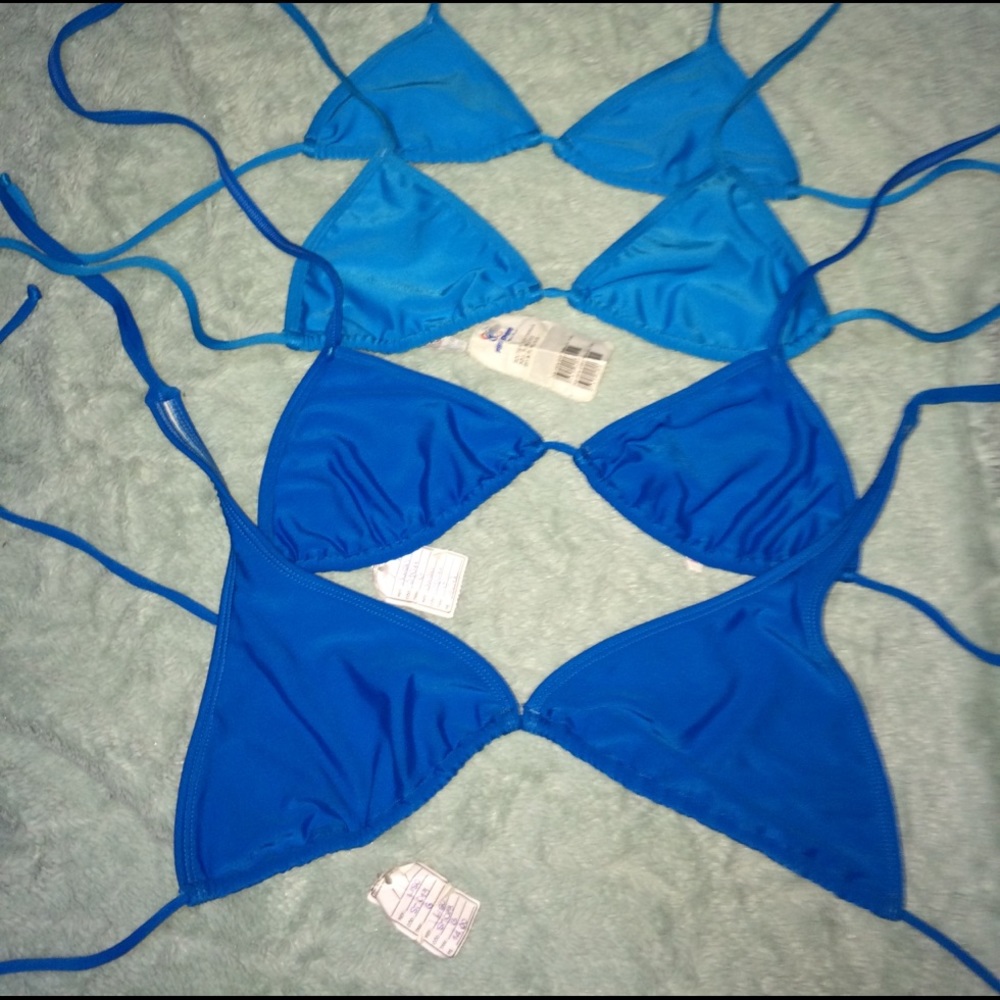 BRAZILIAN BIKINI TOPS LIGHT BLUE