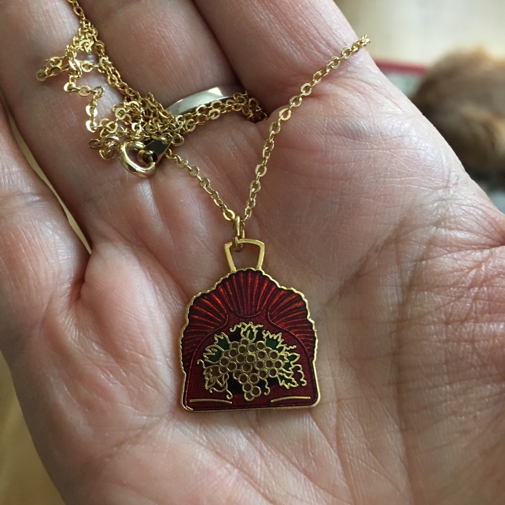 Decorative Arts enamel necklace/pendant - Picture 2 of 5
