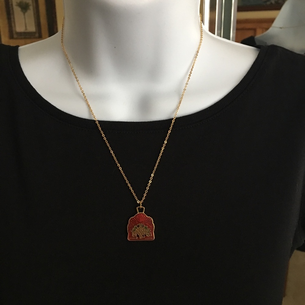Decorative Arts enamel necklace/pendant - Picture 3 of 5