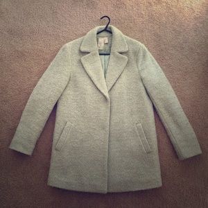 Mint wool coat