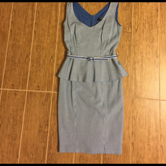 Nanette Lepore belted peplum sheath - Picture 2 of 3