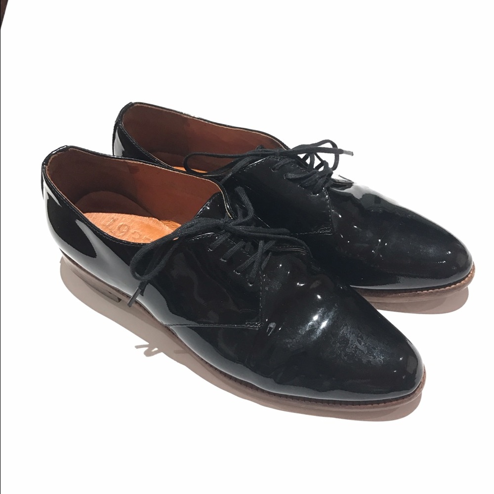 MADEWELL 1937 Bobbi Patent Leather Oxfords 6.5
