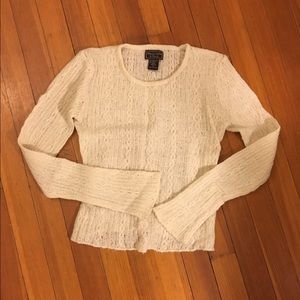 A&F sheer merino wool sweater