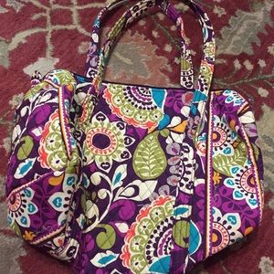 Vera Bradley Small Duffle Plum Crazy