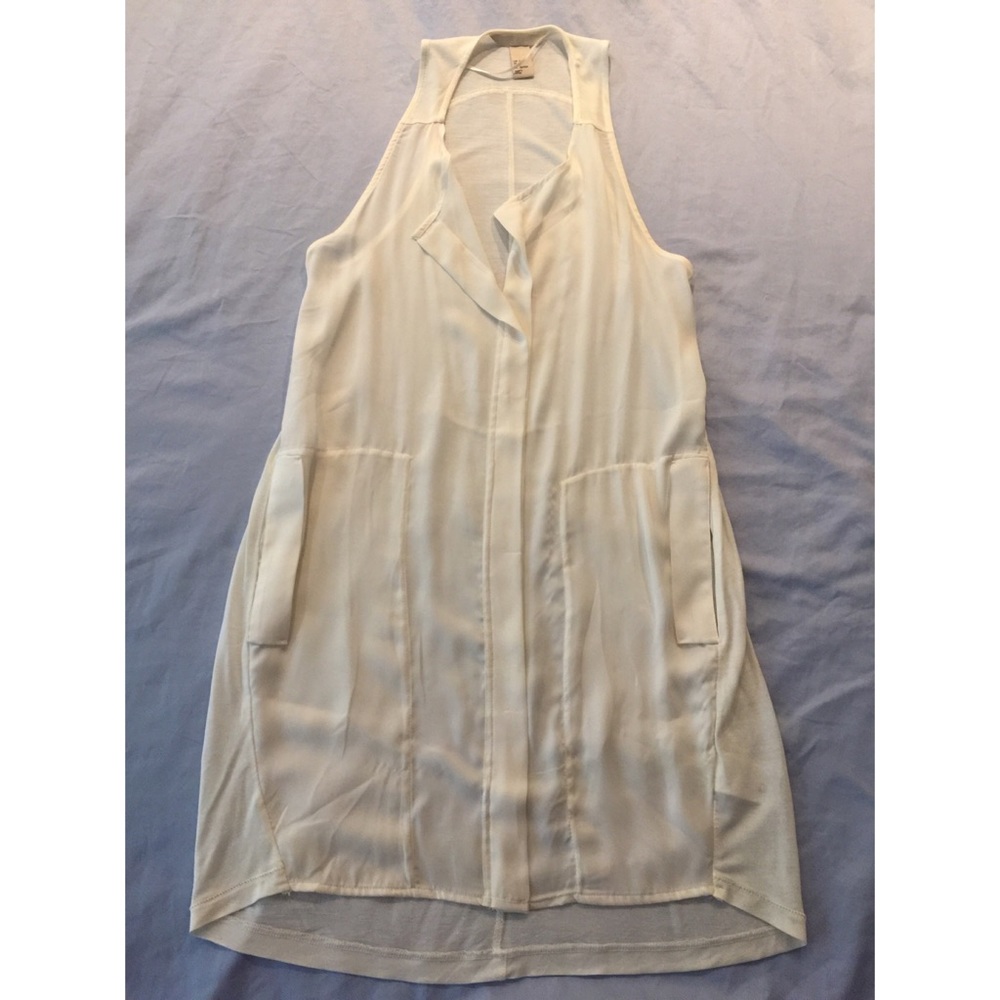 H&M sheer white dress