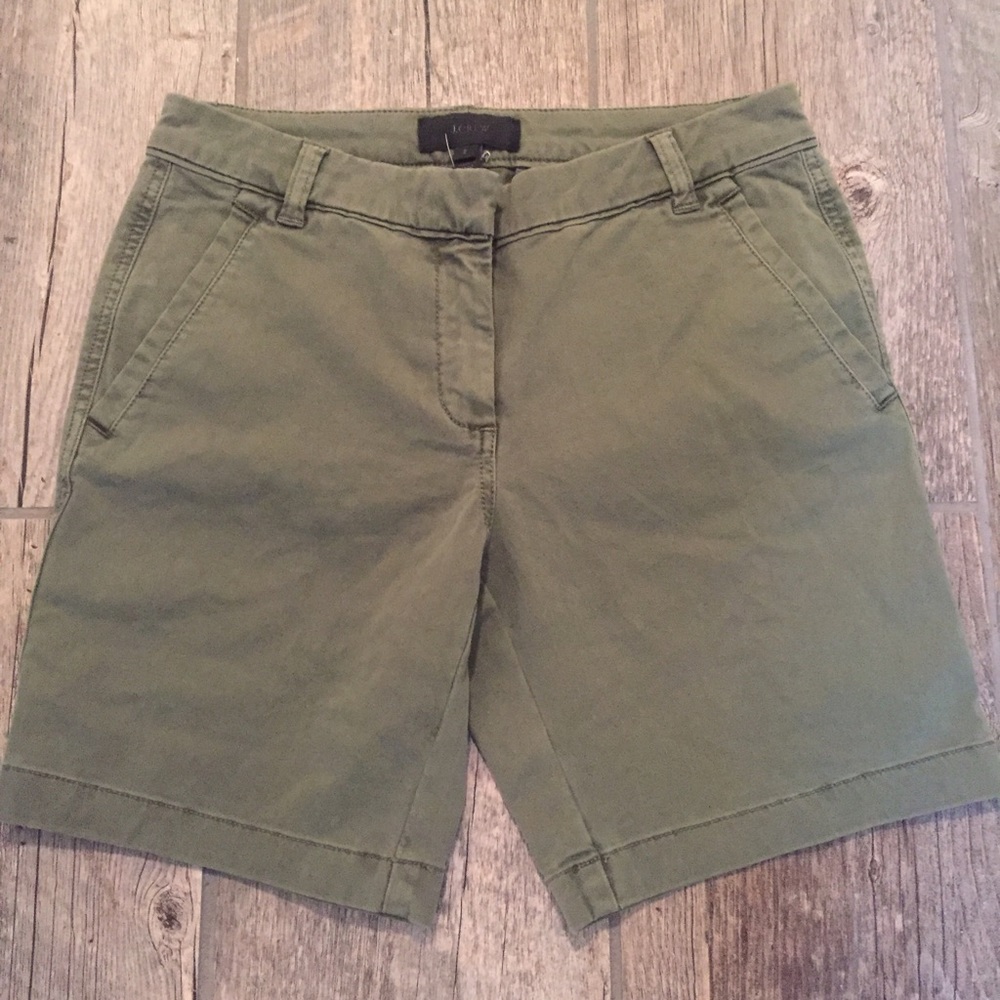 J. Crew green shorts