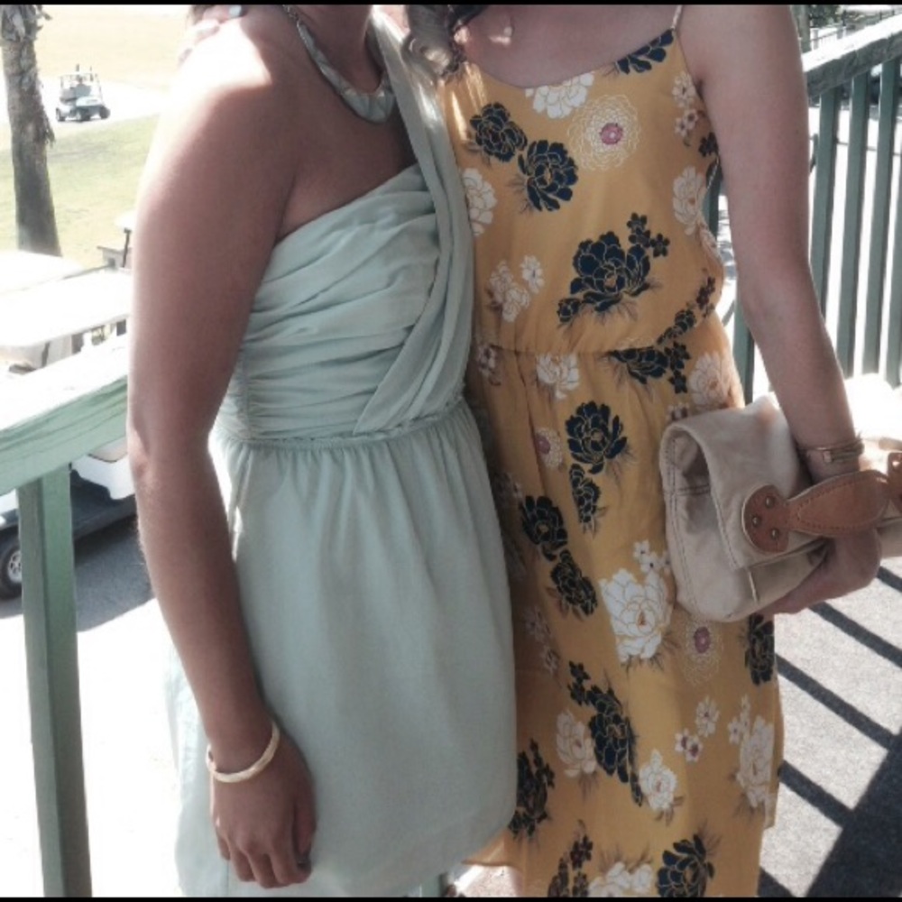 BANANA REPUBLIC Mint One Shoulder Dress