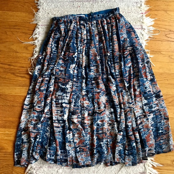 love sadie Dresses & Skirts - Marble colored high waisted pleated skirt