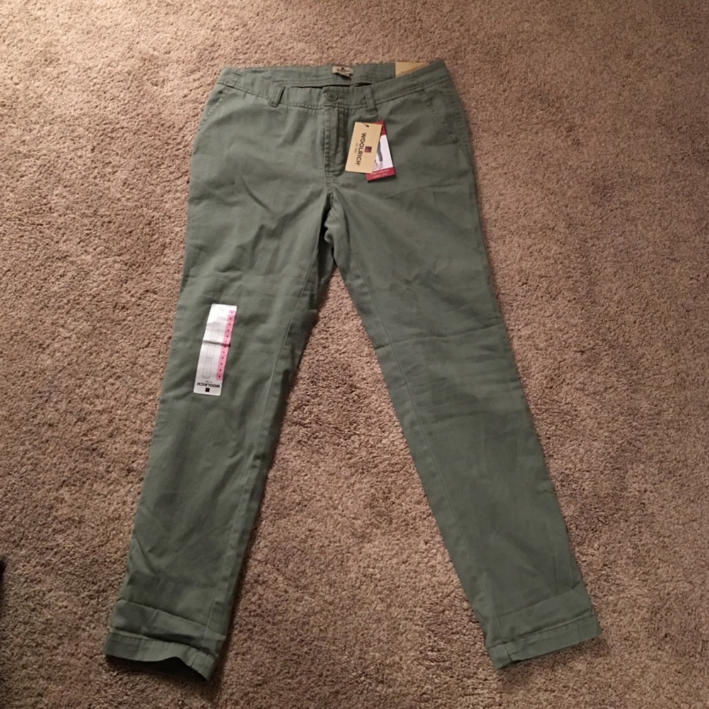Army green chino pants- boho, vintage