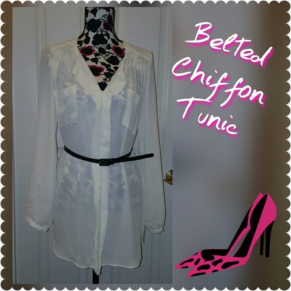 Chiffon Tunic with Belt